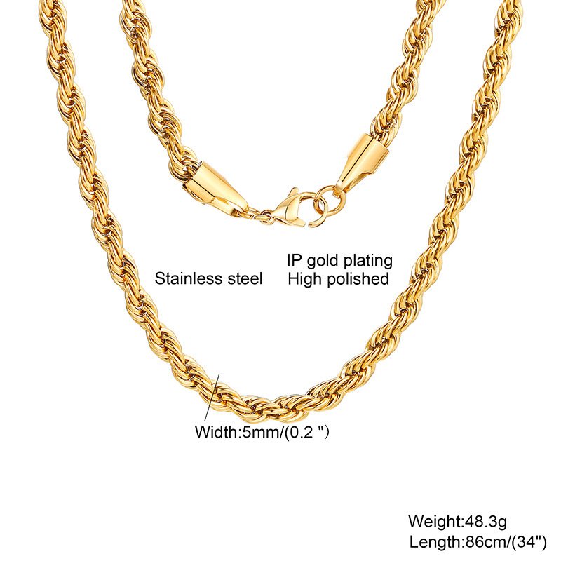 WM-C35- Men Silver Necklace Chain — image 5