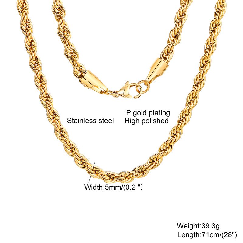 WM-C35- Men Silver Necklace Chain — image 6