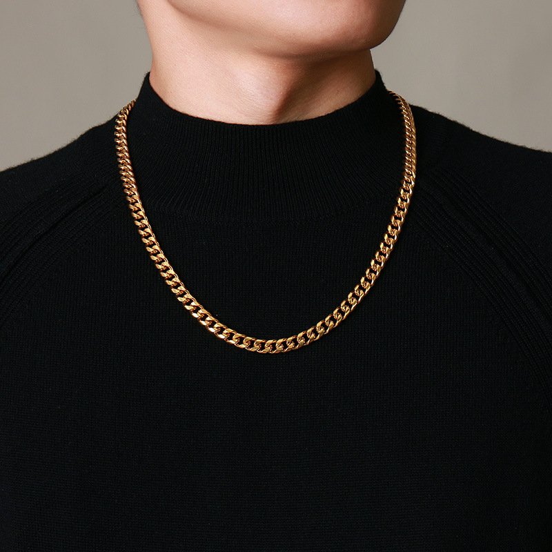 WM-C37 - Men-Women Gold Necklace Chain
