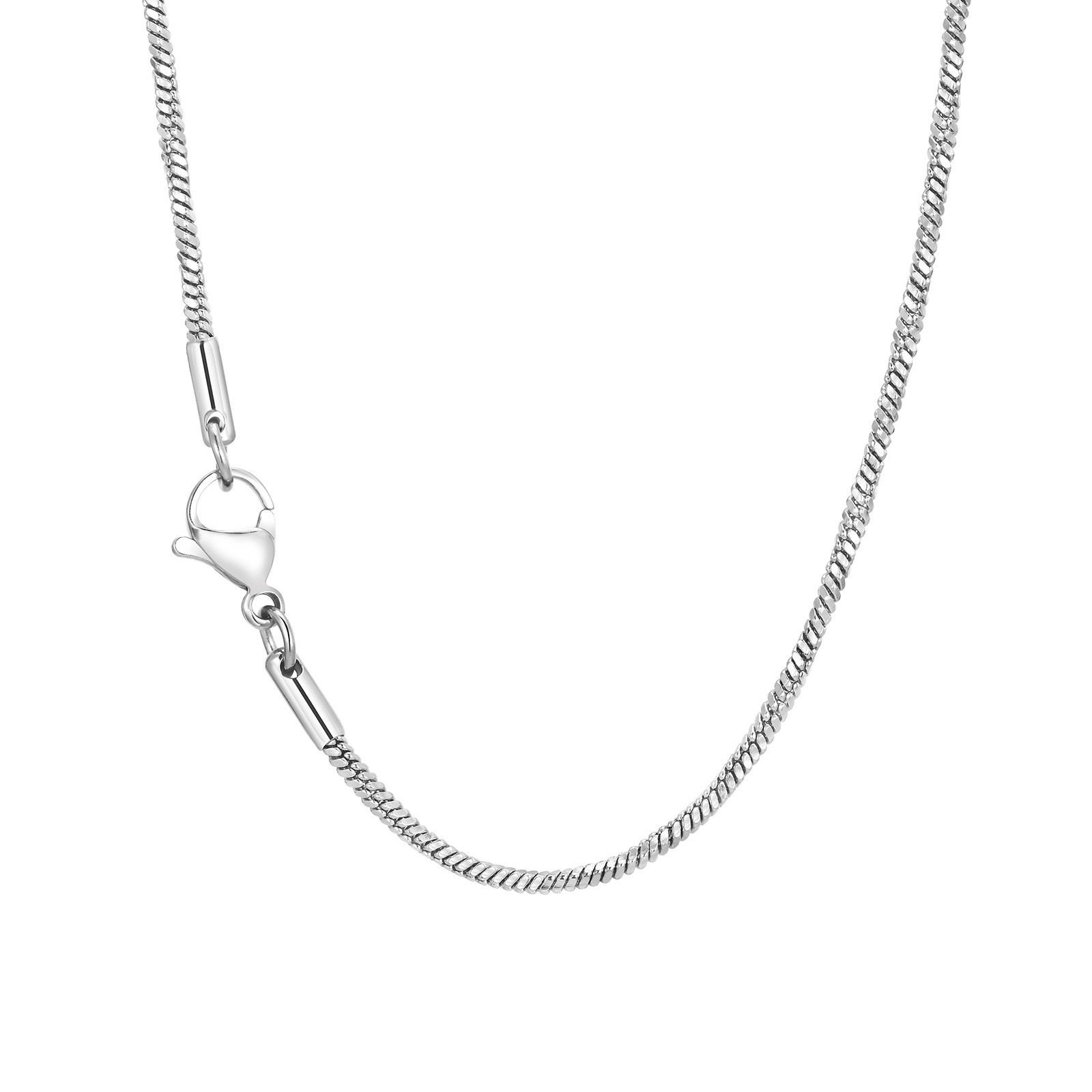 WM-C40 - Men-Women Silver Necklace Chain — image 3
