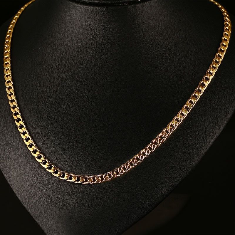 WM-C41 - Men-Women Gold Necklace Chain