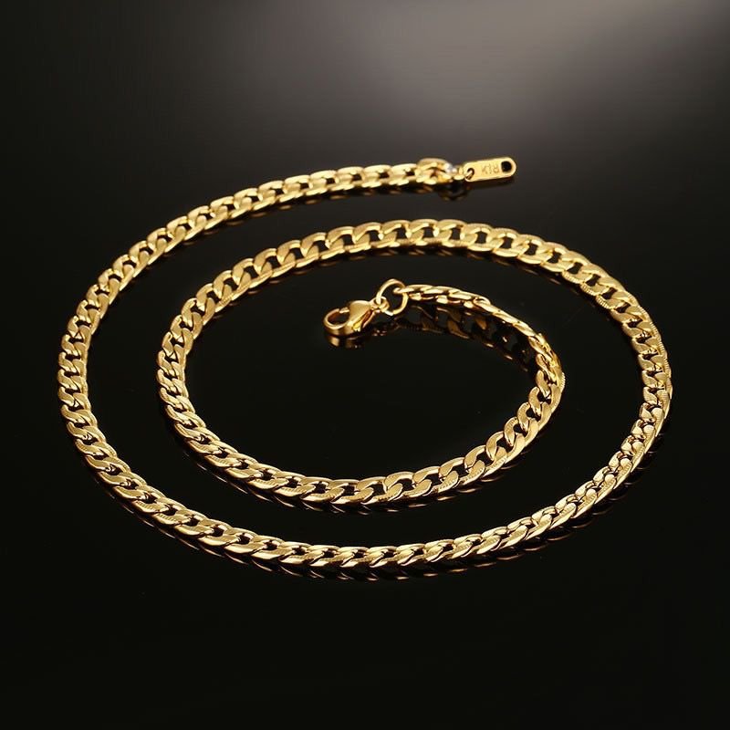 WM-C41 - Men-Women Gold Necklace Chain