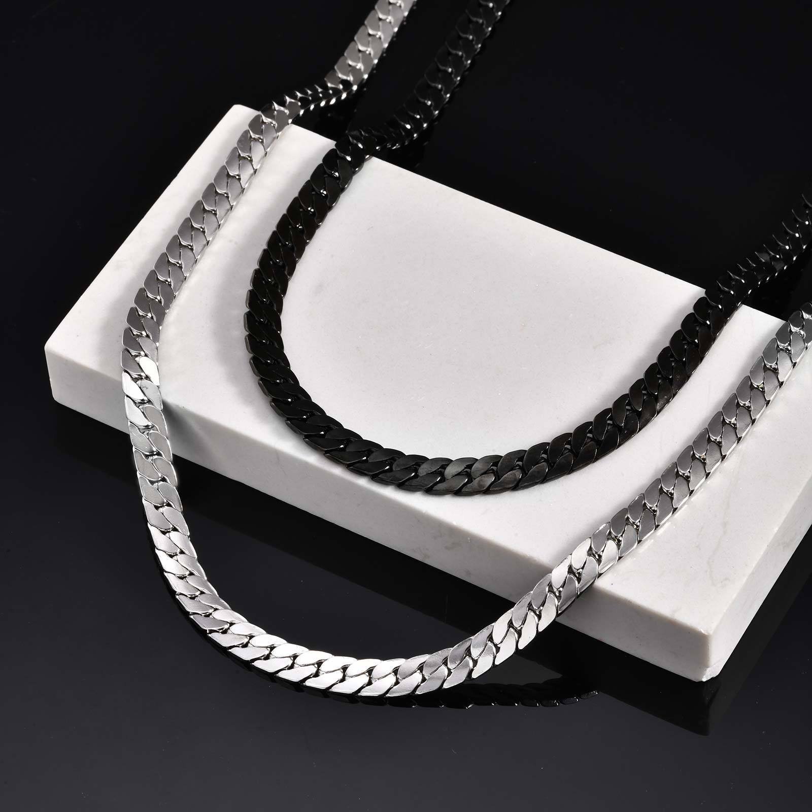 WM-C46 - Men-Women Silver Necklace Chain — image 11