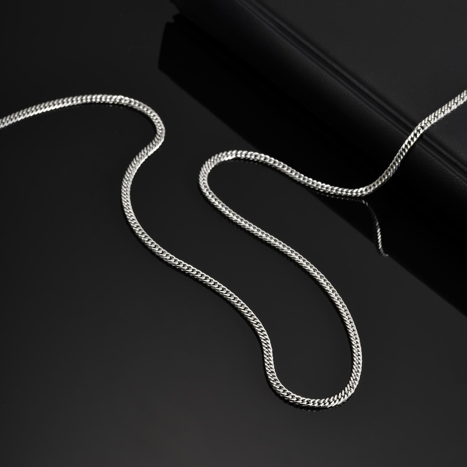 WM-C48 - Men-Women Silver Necklace Chain — image 4