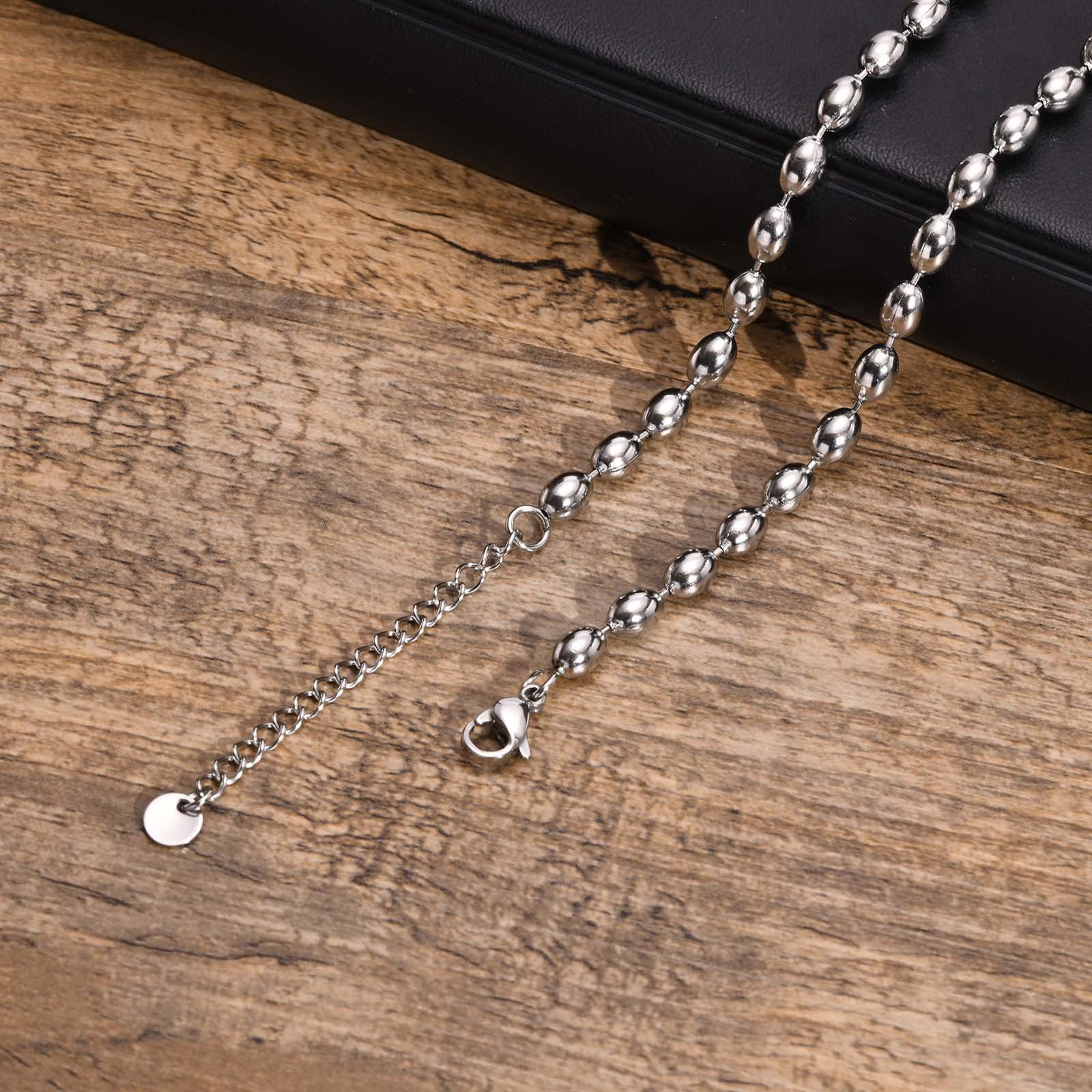 WM-C49 - Men-Women Silver Necklace Chain