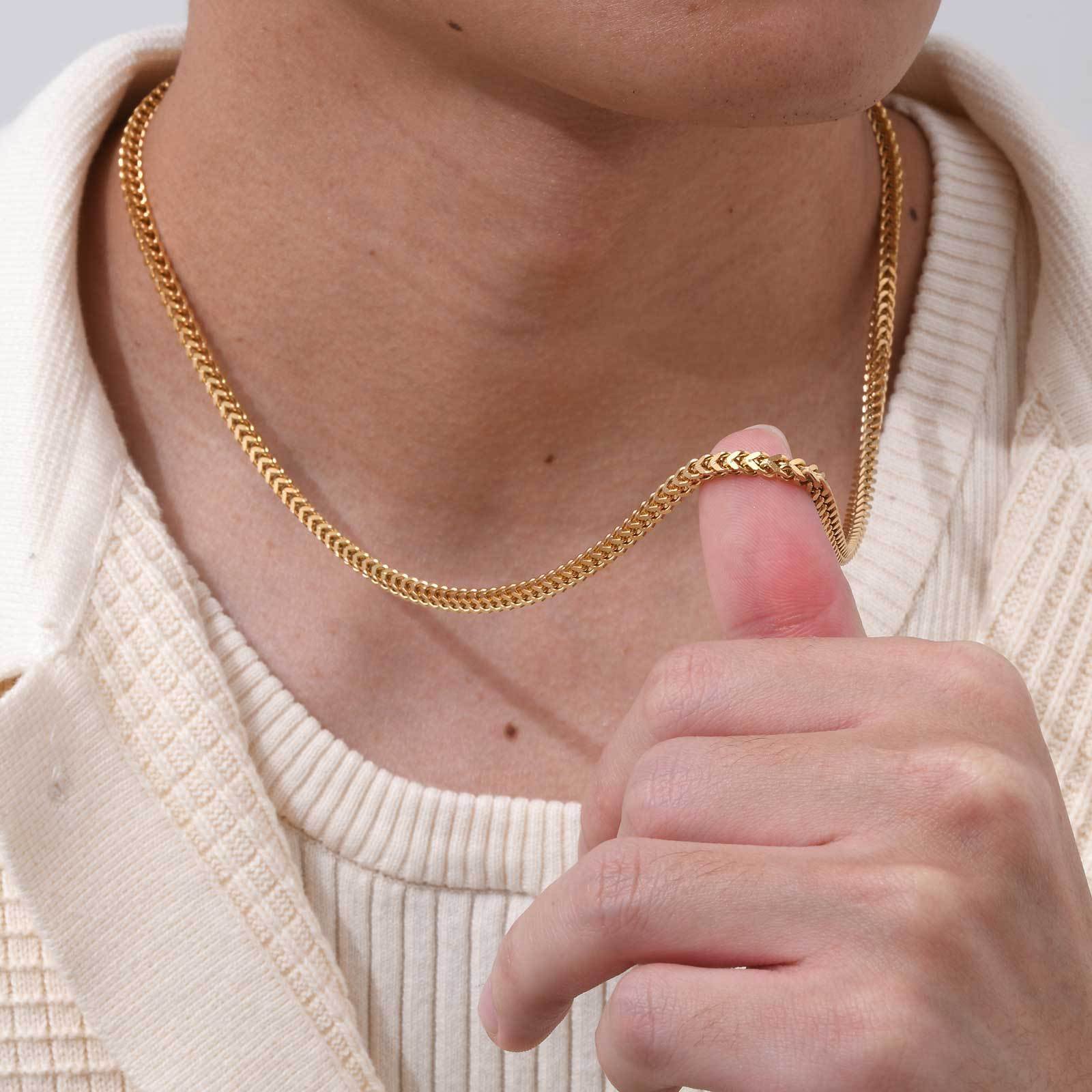 WM-C51 - Men-Women Silver Necklace Chain — image 6