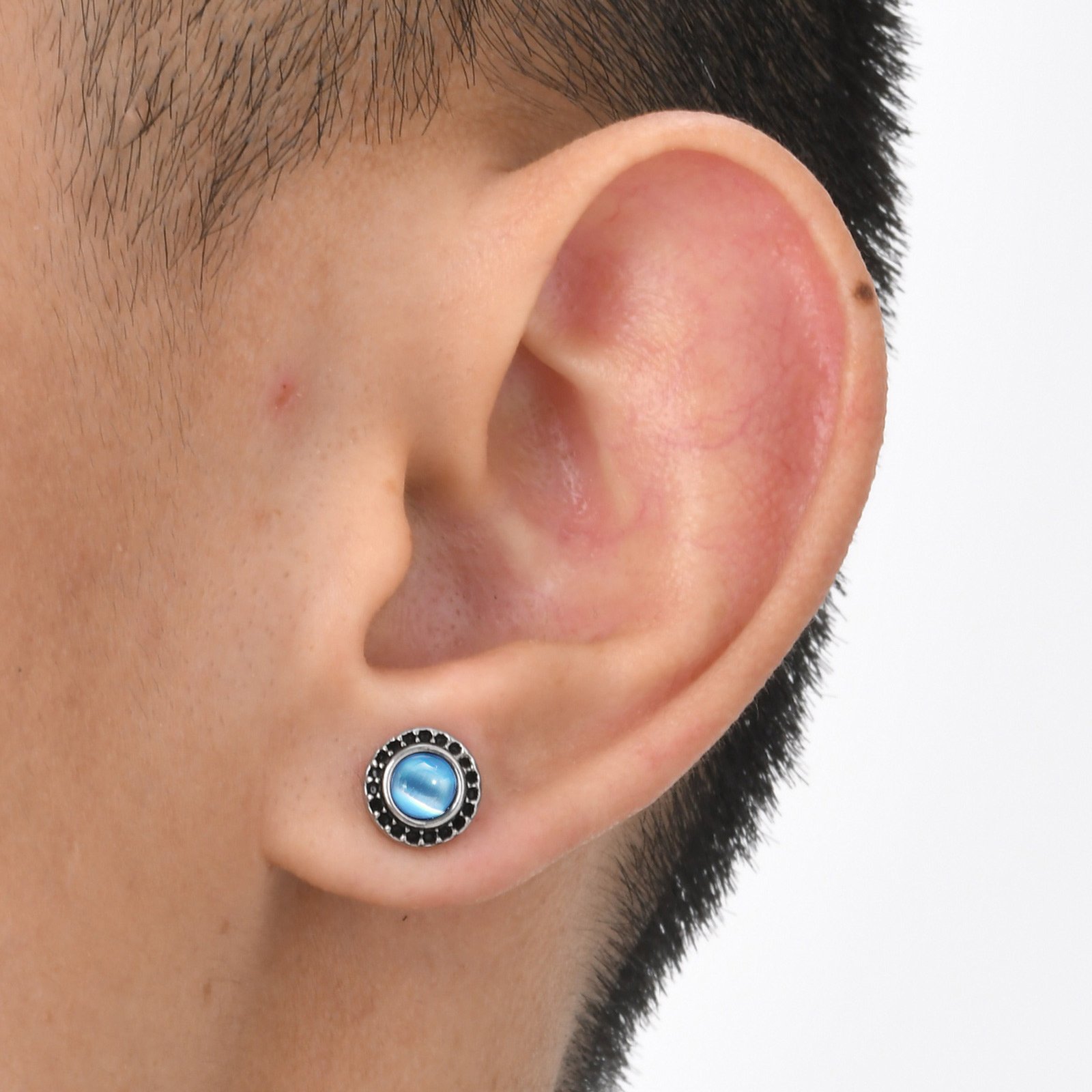 WM-E64 Brown Ear Studs Men Earring — image 7