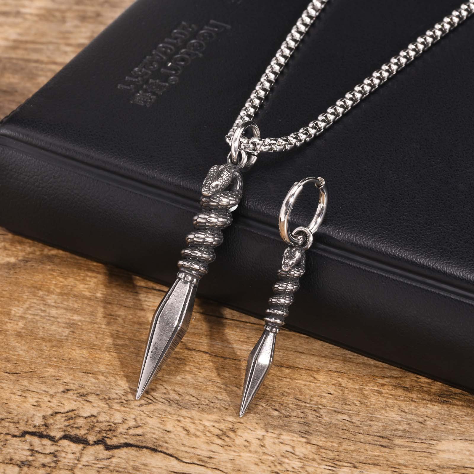 WM-P103 -Men, Women Necklace Pendant with Chain — image 5