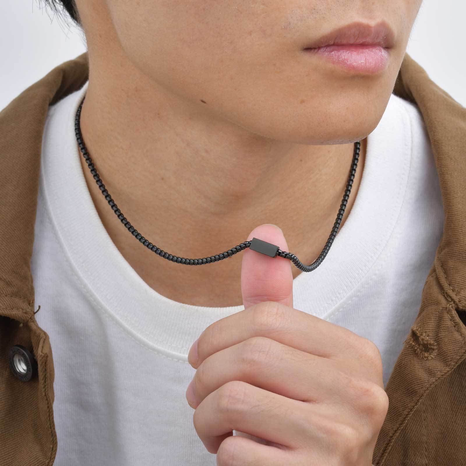 WM-P129 Silver Men, Women Necklace Pendant with Chain — image 4