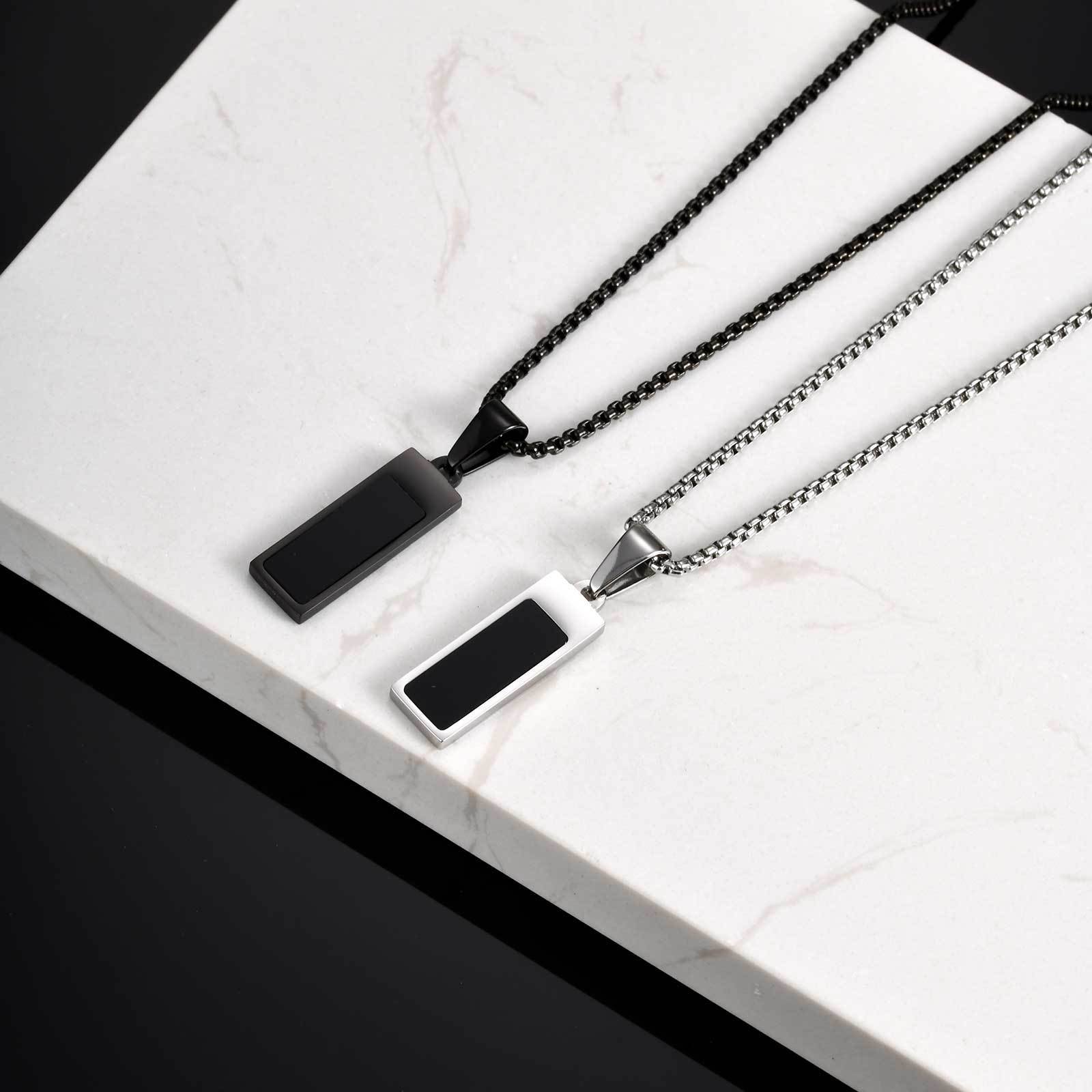 WM-P136 Silver Men, Women Necklace Pendant with Chain — image 7