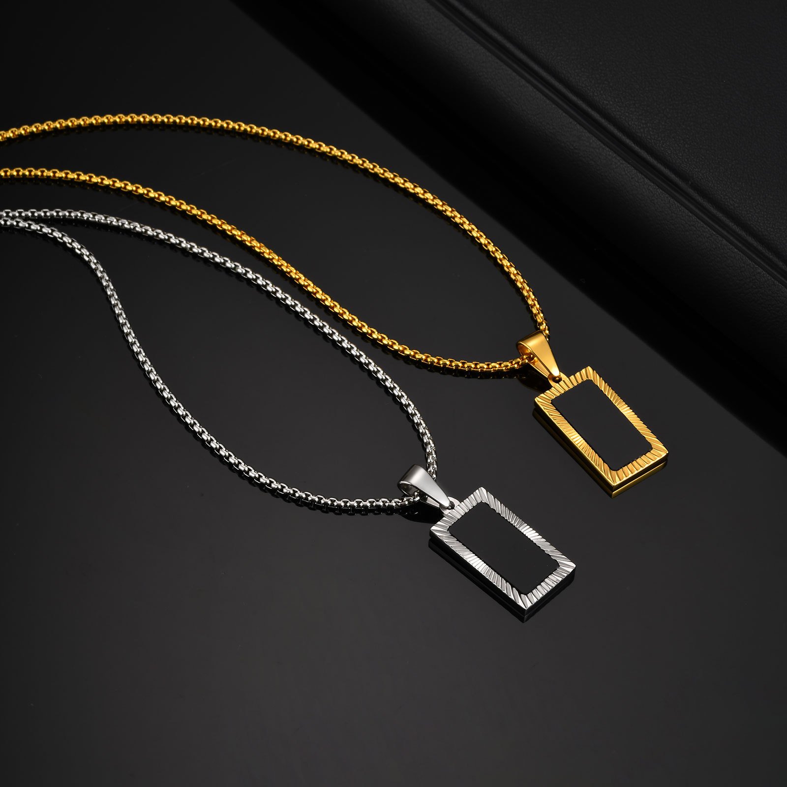 WM-P138 Silver Men, Women Necklace Pendant with Chain — image 6