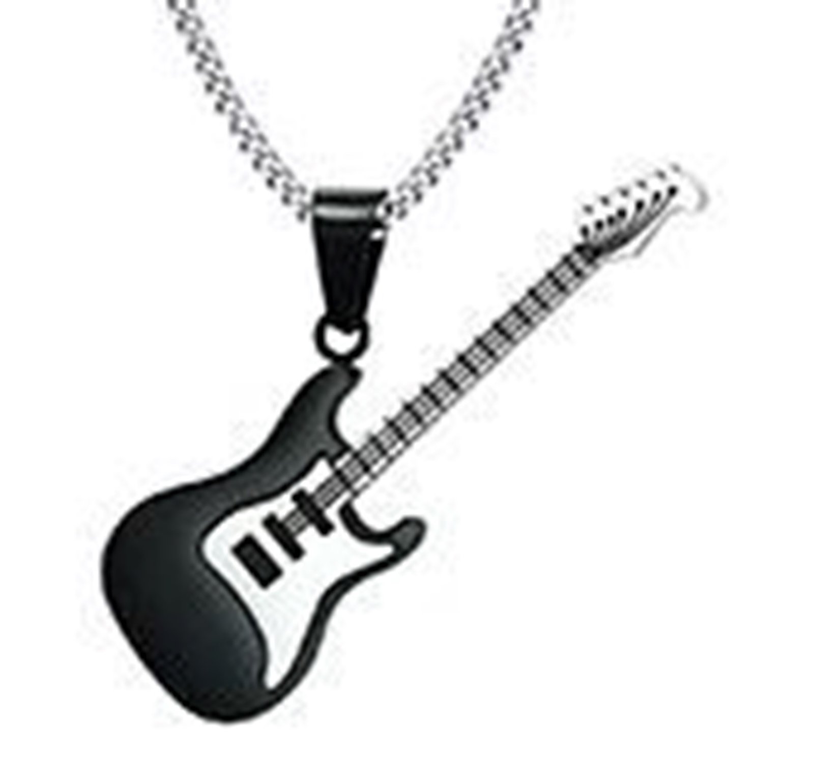 WM-P40 Black Men, Women Necklace Pendant with Chain