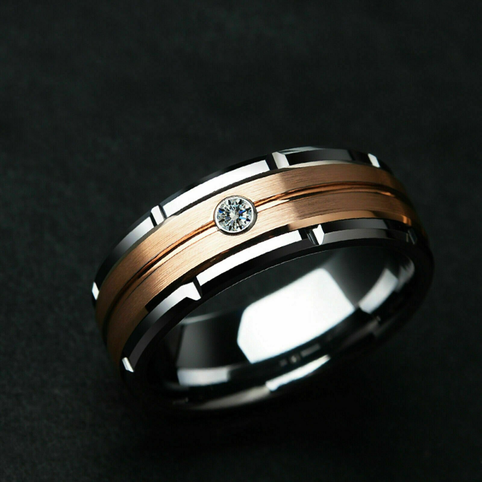 WM-R101 Tungsten Carbide Ring for Men 8 mm
