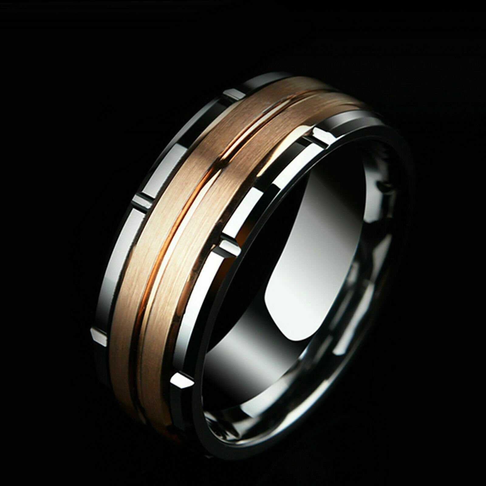 WM-R101 Tungsten Carbide Ring for Men 8 mm