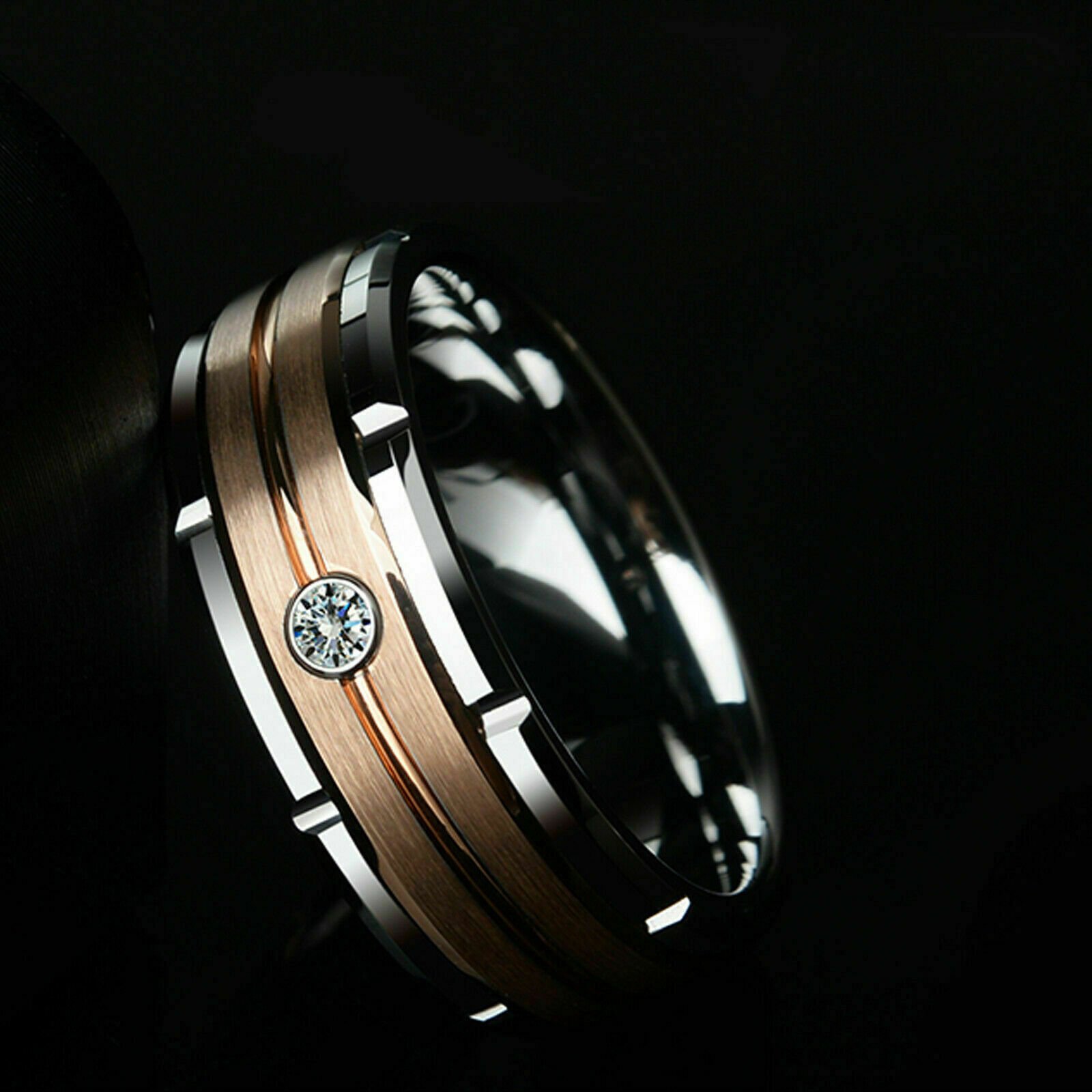 WM-R101 Tungsten Carbide Ring for Men 8 mm — image 3