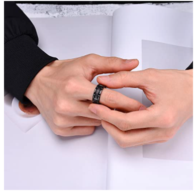 WM-R141 Tungsten Carbide Ring for Men 8 mm