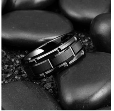 WM-R141 Tungsten Carbide Ring for Men 8 mm — image 4