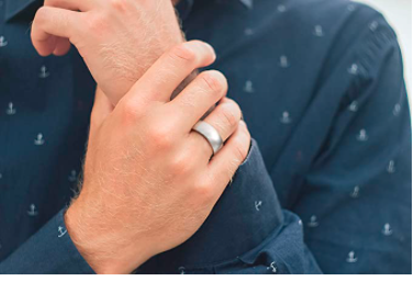 WM-R146 - Shiny Silver 8 mm Tungsten Carbide Ring — image 10