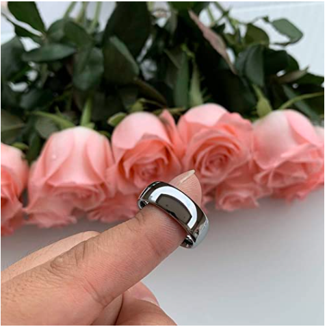 WM-R146 - Shiny Silver 8 mm Tungsten Carbide Ring — image 6