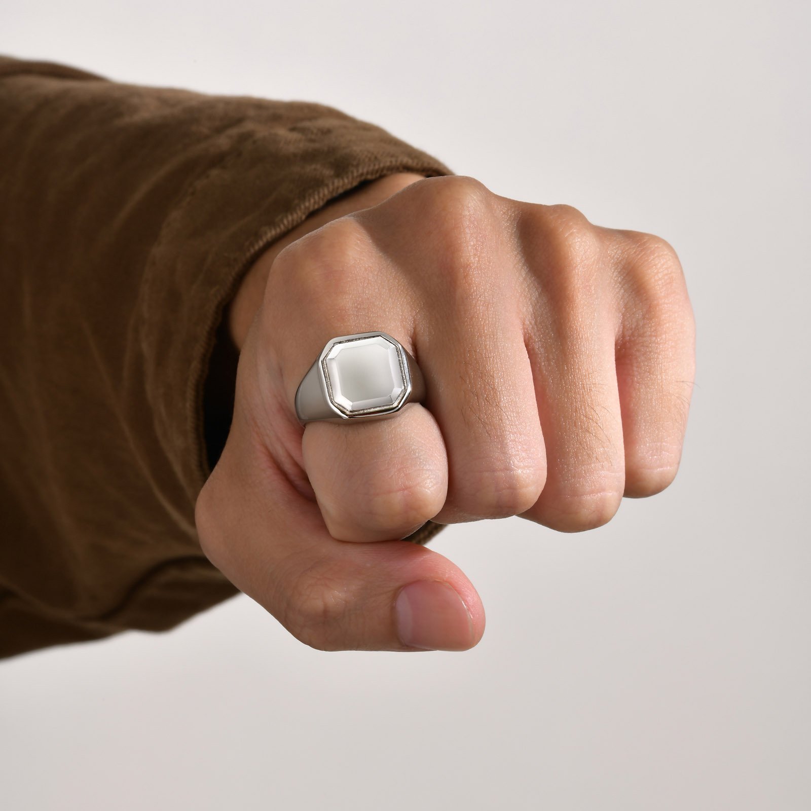 WM-R157 – Black Stainless Steel Ring — image 4