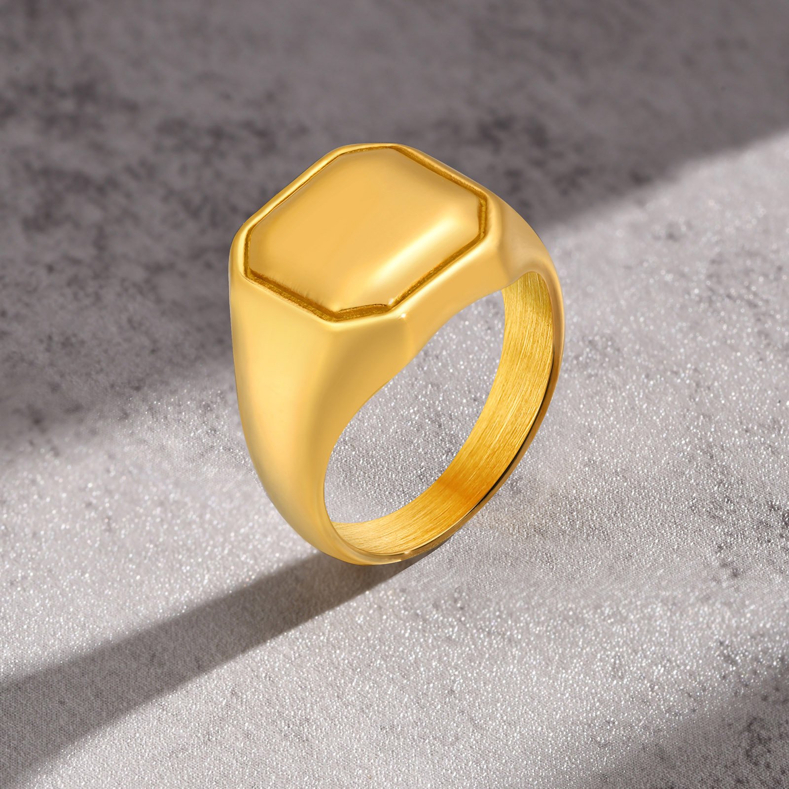 WM-R157 – Gold Stainless Steel Ring