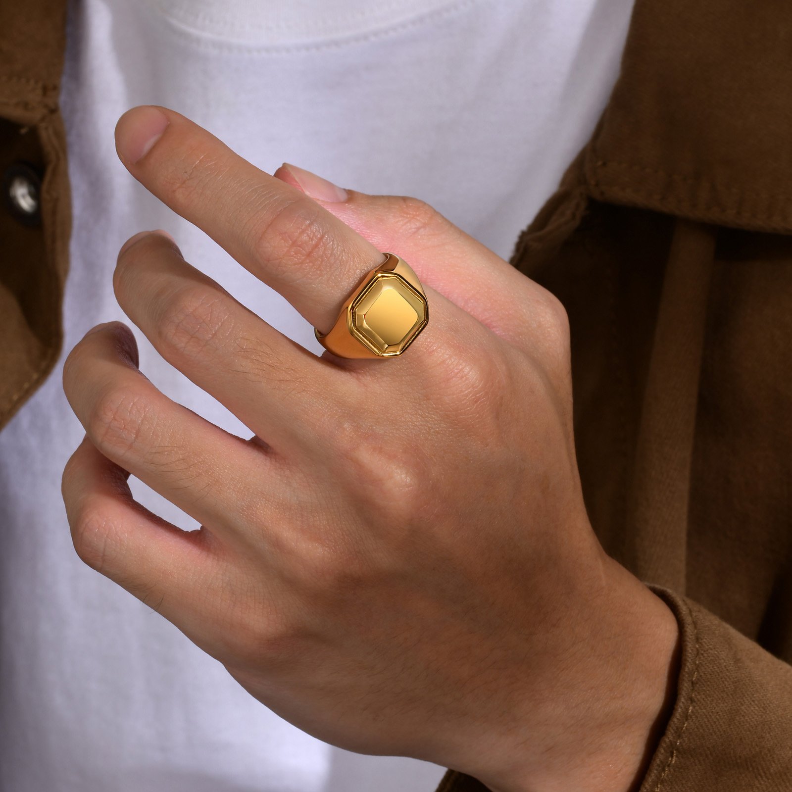 WM-R157 – Silver Stainless Steel Ring — image 9