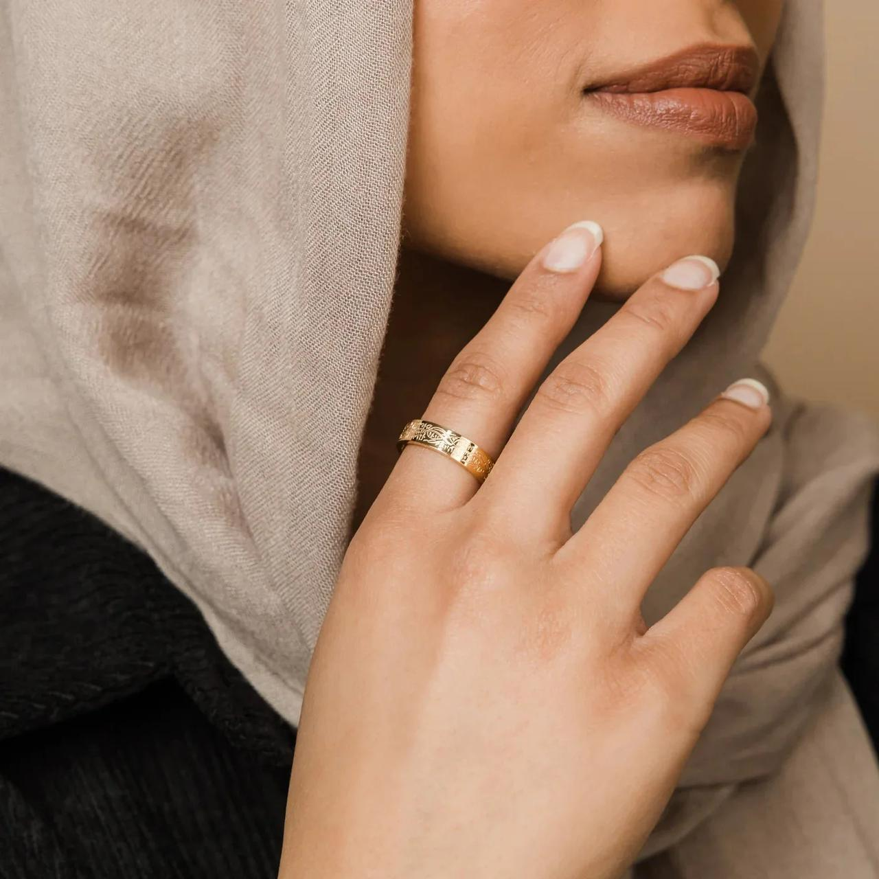 WM-R167 -Golden Stainless Steel Ring