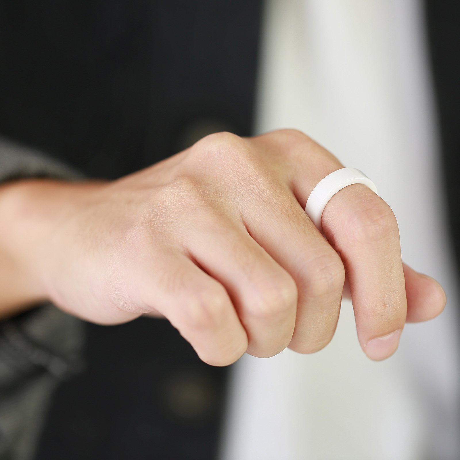 WM-R176 - White Ceramic Ring — image 5