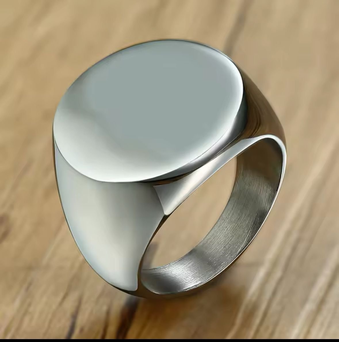 WMR-169 - Silver Stainless Steel Men Ring