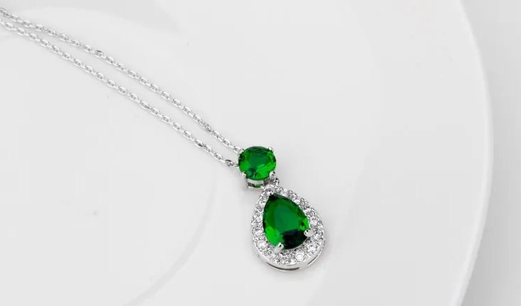 WP134 - White - Necklace/Pendant for Women — image 4