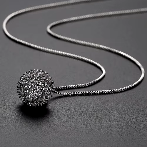 WP470- White Women Necklace Pendant