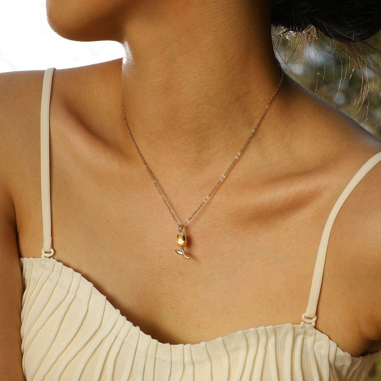 WP489 - Red Necklace Pendant for Women — image 13