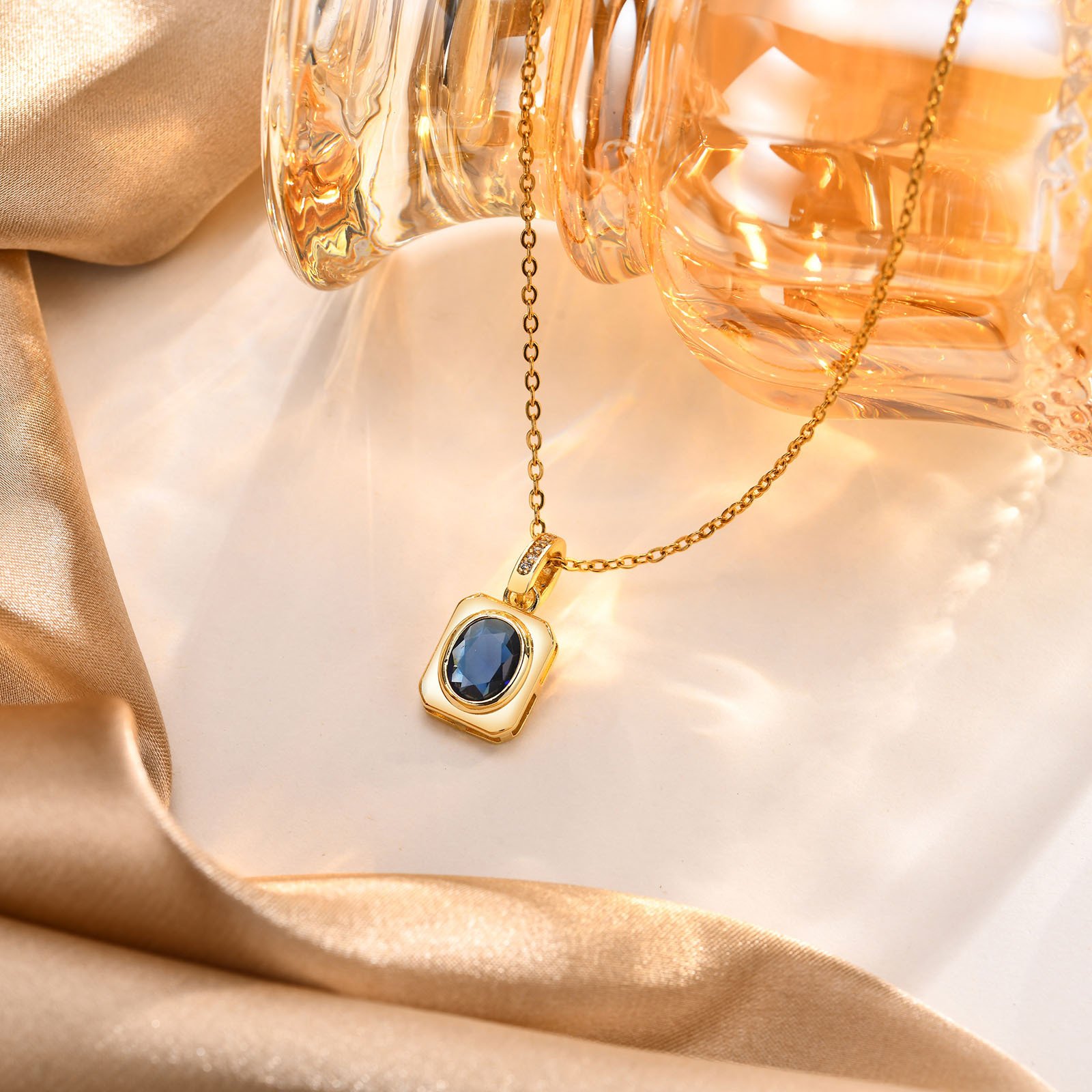 WP490 - Blue Necklace Pendant for Women
