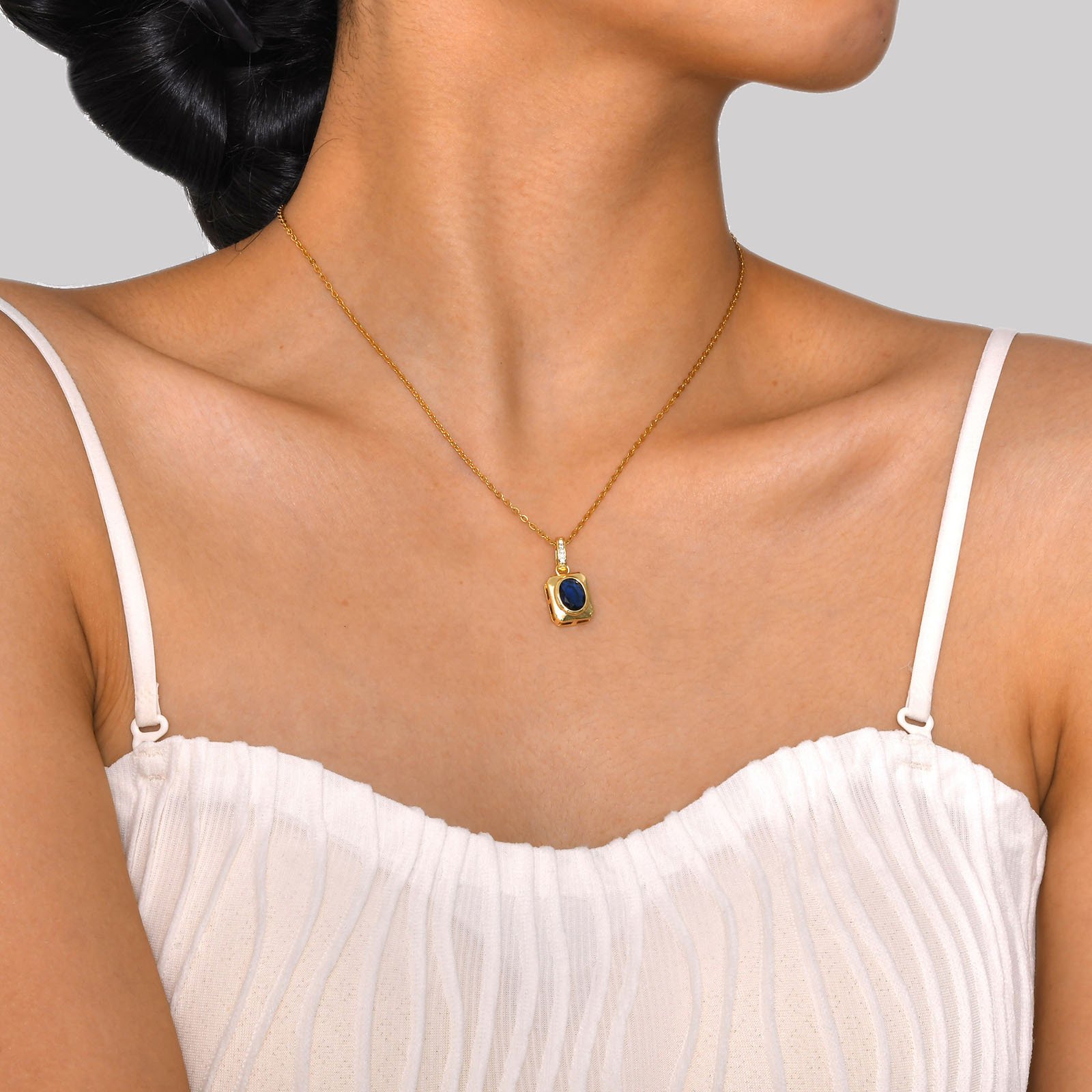 WP490 - Blue Necklace Pendant for Women — image 3