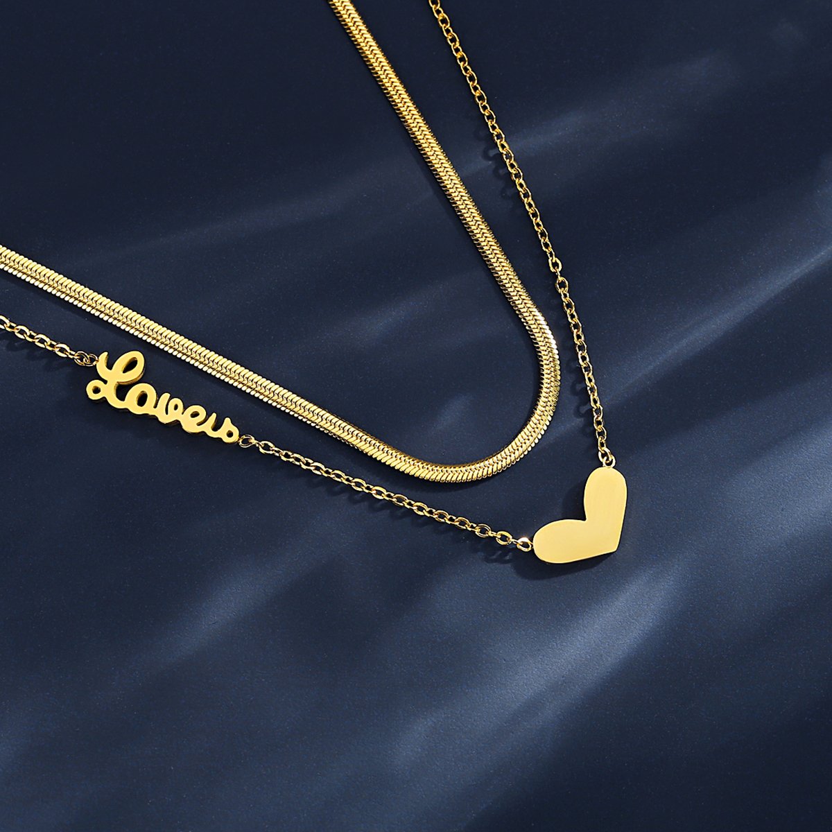 WP506 - Golden Necklace Pendant for Women