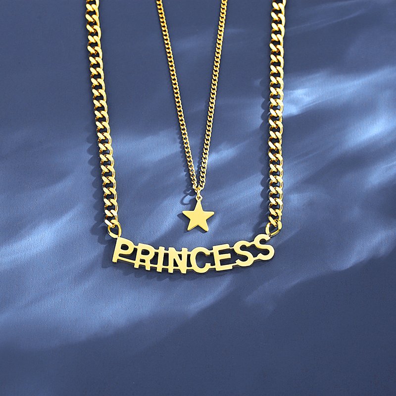 WP523 - Golden Necklace Pendant for Women