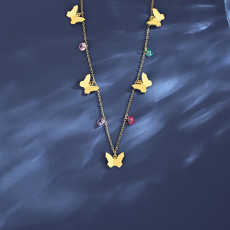 WP527 - Golden Necklace Pendant for Women