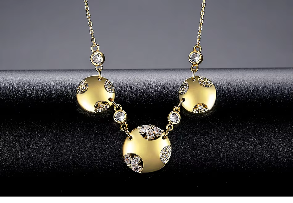 WP537- Golden Women Necklace Pendant