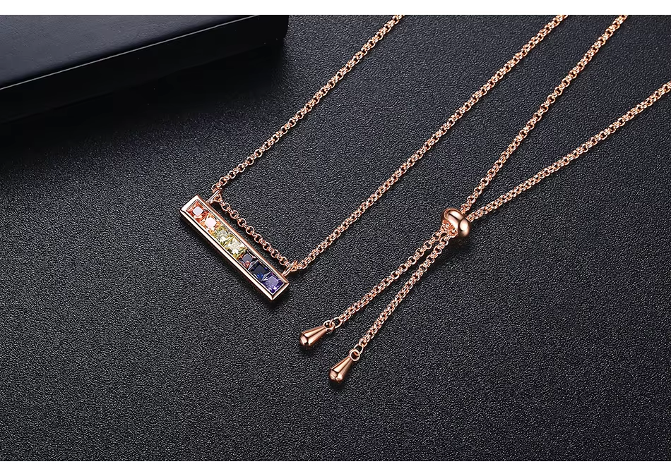 WP538 - Rose Gold Women Necklace Pendant