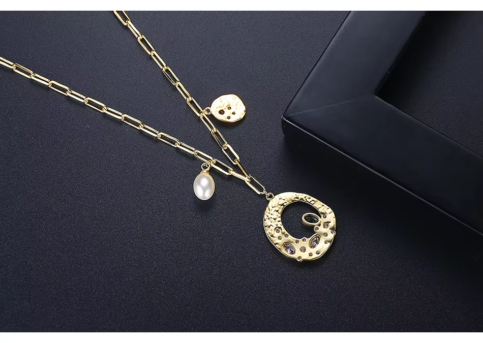 WP546- Golden Color Women Necklace Pendant