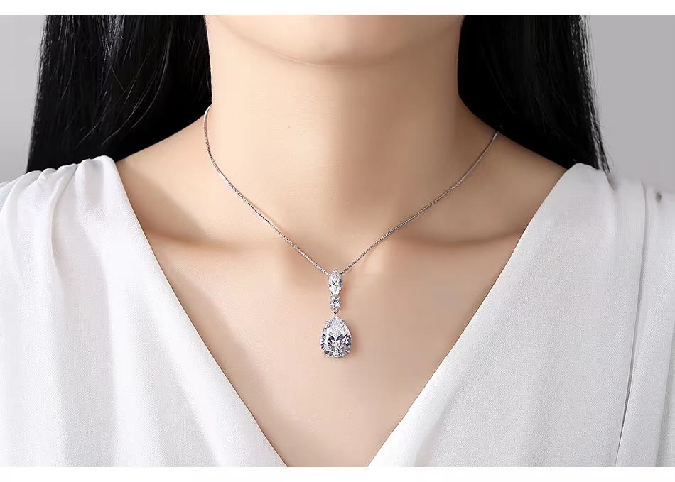WP552- White Women Necklace Pendant