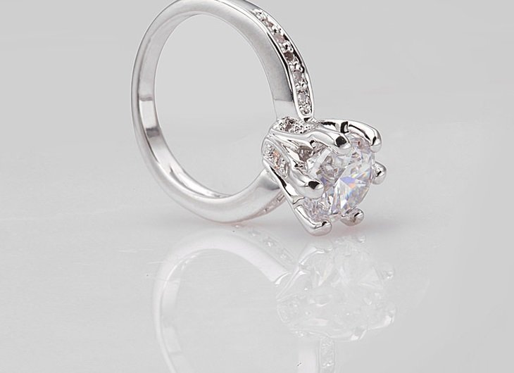 WR169 Silver Luxury Ring for Women — image 3