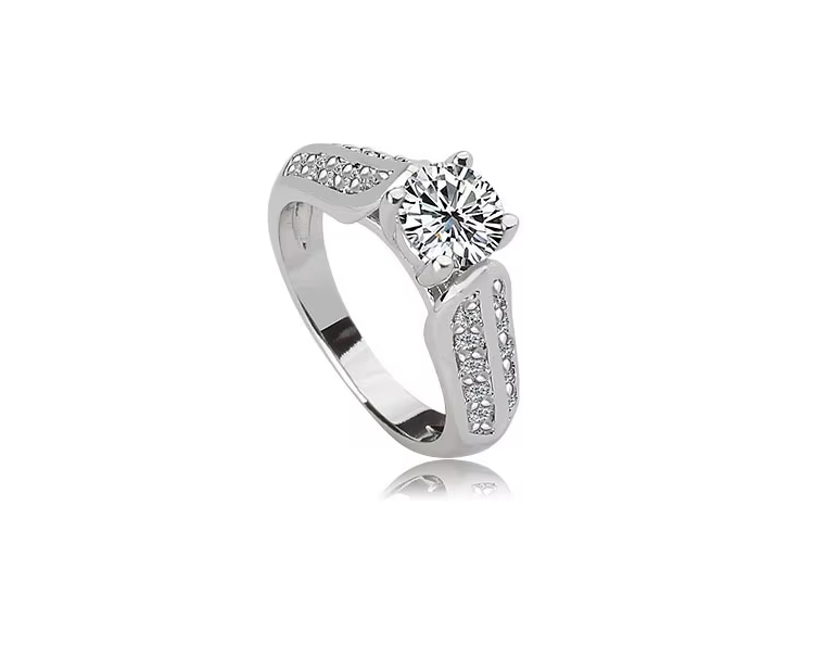 WR208 Silver Luxury Ring for Women — image 4