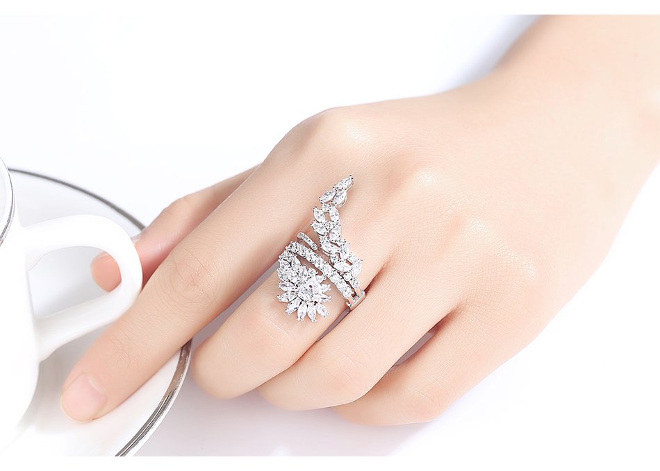 WR249 Silver Luxury Ring for Women (Adjustable Ring) — image 5