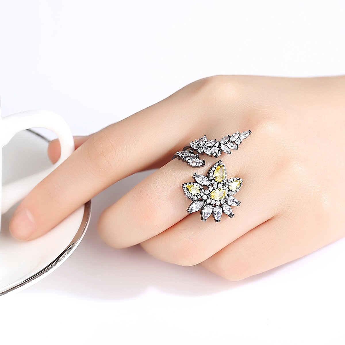 WR340 - Black Adjustable Ring — image 3