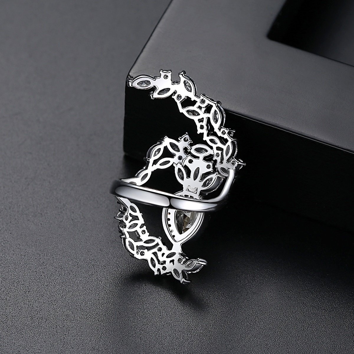 WR342 - Black Adjustable Ring — image 5