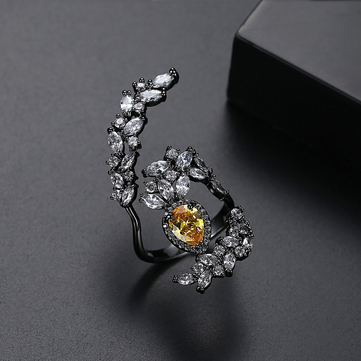 WR342 - Black Adjustable Ring — image 6
