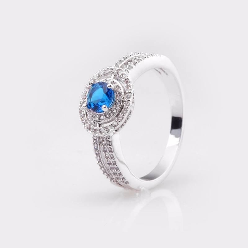 WR396 Blue Luxury Ring for Women