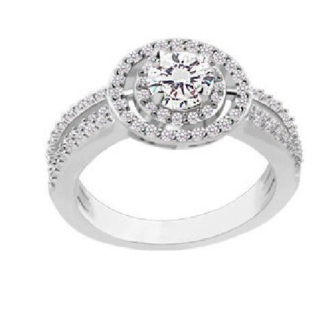 WR396 White Luxury Ring for Women