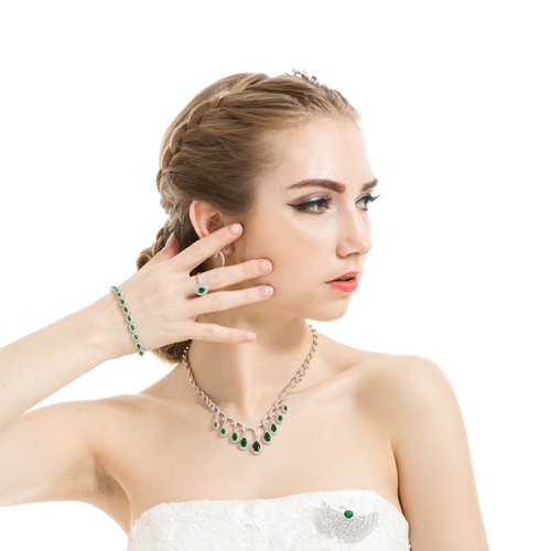 WR398 Green Luxury Ring for Women — image 3